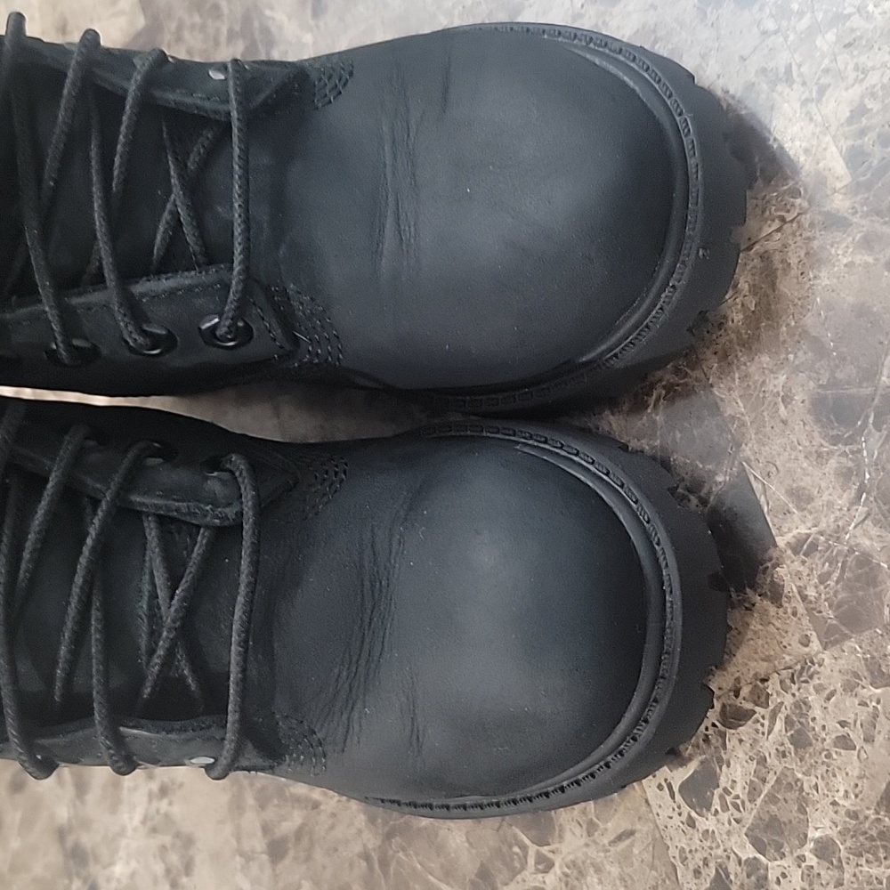 Timberland Kid's TD Premium 6-Inch Waterproof Boots Shoes - black Nubuck Sz. 10 - Picture 11 of 11
